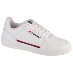 Buty sportowe LOTTO NANDU MID sneakersy. Białe buty sportowe lifestyle Lotto, bez wzorów, bez zapięcia, trekkingowe. Za 139.99 zł.