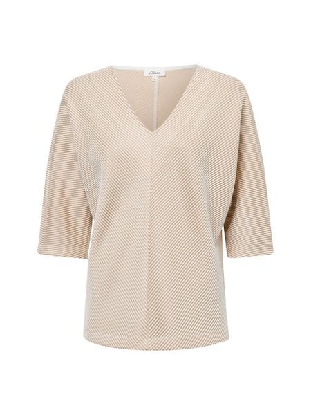 S.Oliver Bluza Kobiety brązowy, 36. Brązowe bluzy S.Oliver, s, bez wzorów, z bawełny, bez kaptura. Za 199.95 zł.
