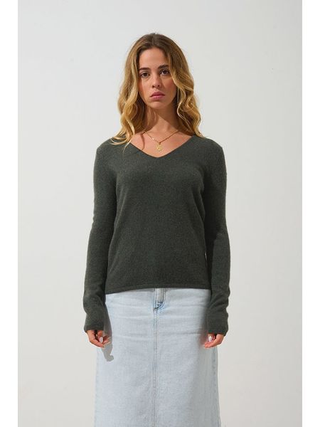 AUTHENTIC CASHMERE Kaszmirowy sweter "Galise" w kolorze antracytowym rozmiar: M. Brązowe swetry AUTHENTIC CASHMERE, m, bez wzorów, z kaszmiru, bez ramiączek. Za 324.26 zł.