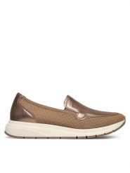 Caprice Półbuty 9-24751-46 Brązowy. Brązowe półbuty wsuwane Caprice, bez wzorów, ze skóry, bez obcasa, na płaskiej podeszwie. Za 275.99 zł.