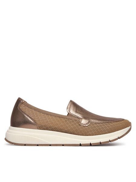 Caprice Półbuty 9-24751-46 Brązowy. Brązowe półbuty wsuwane Caprice, bez wzorów, ze skóry, bez obcasa, na płaskiej podeszwie. Za 247.99 zł.