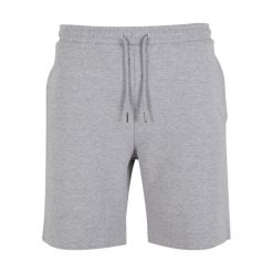 Ultra Ciężkie Spodenki Dresowe Unisex Dla Dorosłych. Niebieskie szorty BUILD YOUR BRAND, bez wzorów, z dresówki, trekkingowe. Za 179.99 zł.