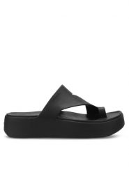Crocs Japonki Getaway Platform Toe Loop 210834 Czarny. Czarne japonki Crocs, bez wzorów, z tworzywa sztucznego. Za 169.99 zł.