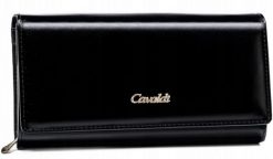 Portfel damski 4U Cavaldi PX20-20-BL czarny. Czarne portfele 4U Cavaldi, bez wzorów, ze skóry ekologicznej. Za 51.99 zł.
