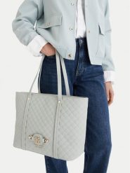 Nine West Torebka EO-Merla-LDA8446 Niebieski. Niebieskie shopper bag Nine West, bez wzorów, z materiału, bez dodatków. Za 329.99 zł.