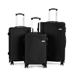 Zestaw walizek podróżnych 3w1 Sapphire ST-140 - czarne DUO. Czarne walizki SAPPHIRE, duże. W wyprzedaży za 338.00 zł.