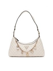 Guess Torebka Everlee HWEG86 79180 Écru. Torebki klasyczne Guess, z aplikacjami, ze skóry, bez dodatków. Za 339.99 zł.