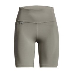 Spodenki fitness damskie Under Armour Motion Bike Short. Czarne szorty sportowe Under Armour, bez wzorów, na fitness i siłownię. Za 149.99 zł.