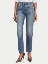 Tommy Hilfiger Jeansy Harlow WW0WW52184 Niebieski Slim Fit. Niebieskie jeansy Tommy Hilfiger, bez wzorów, z bawełny. Za 440.99 zł.