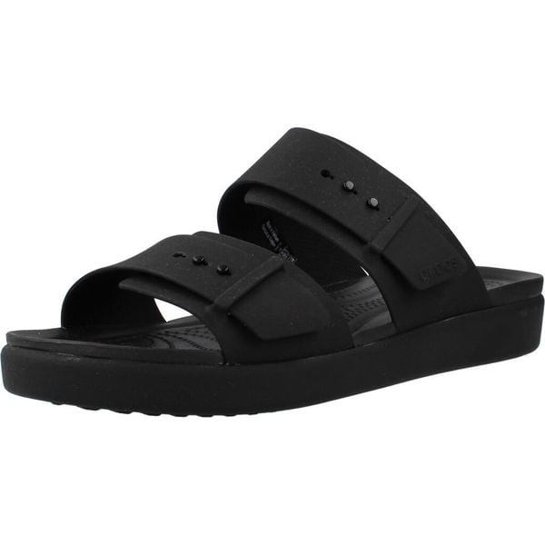 Sandały CROCS 211215C Czarny. Czarne sandały Crocs, bez wzorów, z syntetyku, bez obcasa, bez zapięcia. Za 302.99 zł.
