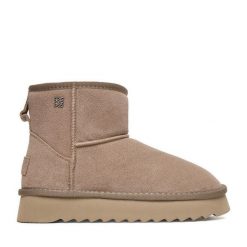 Śniegowce Nine West. Brązowe śniegowce Nine West, bez wzorów, bez zapięcia. Za 279.99 zł.