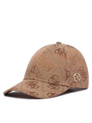 Guess Czapka z daszkiem AW5625 POL01 Brązowy. Brązowe czapki z daszkiem Guess, z aplikacjami, z poliesteru. Za 194.99 zł.