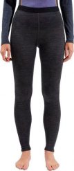 Legginsy termoaktywne damskie Odlo Natural Performance PW 150 BL Bottom Long. Szare legginsy ODLO, bez wzorów, z materiału, długie. Za 247.49 zł.