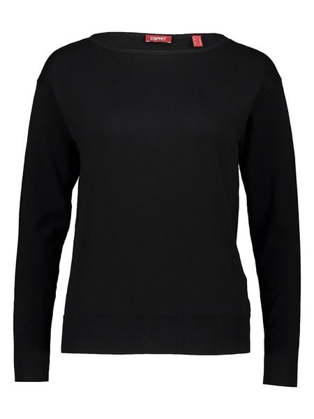 ESPRIT Sweter w kolorze czarnym rozmiar: S. Czarne swetry Esprit, s, bez wzorów, z bawełny, bez ramiączek. Za 132.05 zł.