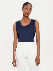 ViCOLO Bluzka TB0038 Granatowy Regular Fit. Niebieskie bluzki ViCOLO, l, bez wzorów, z syntetyku, bez kołnierzyka, bez ramiączek. Za 99.99 zł.