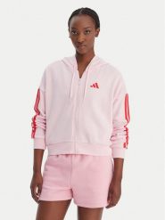Adidas Bluza Essentials 3-Stripes KD4789 Różowy Regular Fit. Czerwone bluzy adidas, l, bez wzorów, z bawełny, bez ramiączek, bez kaptura. Za 258.99 zł.