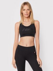 Asics Biustonosz sportowy Core 2012C573 Czarny. Czarne biustonosze sportowe ASICS, bez wzorów, z syntetyku, do biegania. Za 99.99 zł.