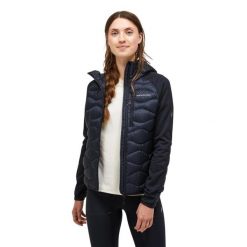 Kurtka Peak Performance puchowa damska Helium Down Hybrid Hood czarna - S. Czarne kurtki Peak Performance, s, bez wzorów, z puchu, bez kaptura. W wyprzedaży za 939.00 zł.