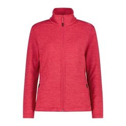Damska rozciągliwa polarowa bluza z zamkiem CMP. Czerwone bluzy bez kaptura CMP, xl, bez wzorów, z materiału, bez kaptura, trekkingowe. Za 327.75 zł.