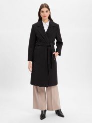 HUGO Płaszcz - Melzy Kobiety Sztuczne włókno czarny, 42. Czarne płaszcze Hugo, bez wzorów, z włókna, eleganckie, bez kaptura. Za 1,399.95 zł.