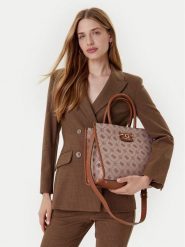 Guess Torebka Neda HWJP96 54220 Beżowy. Brązowe torebki klasyczne Guess, z aplikacjami, z poliesteru, bez dodatków. Za 379.99 zł.