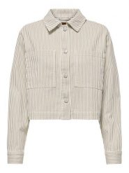 ONLY Kurtka jeansowa Naomi 15363815 Beżowy Regular Fit. Brązowe kurtki ONLY, m, bez wzorów, z bawełny, bez kaptura. Za 199.99 zł.