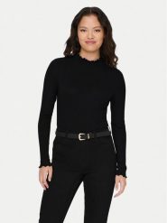 JDY Bluzka Fransiska 15228065 Czarny Slim Fit. Czarne bluzki JDY, xl, bez wzorów, z wiskozy, bez kołnierzyka, bez ramiączek. Za 59.99 zł.