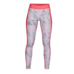 Legginsy Damskie Under Armour HeatGear Printed. Czerwone legginsy Under Armour, bez wzorów, z elastanu, eleganckie. Za 242.05 zł.