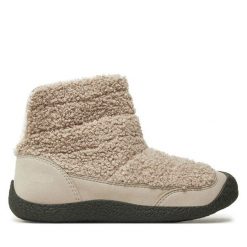 Botki Keen. Brązowe botki Keen, bez wzorów, bez obcasa, na płaskiej podeszwie, bez zapięcia. Za 259.99 zł.