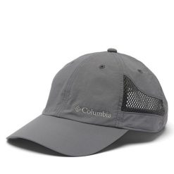 Czapka z daszkiem Columbia. Szare czapki z daszkiem Columbia, bez wzorów. Za 99.99 zł.