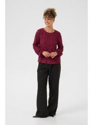 Cream Bluzka w kolorze bordowym rozmiar: 40. Czerwone bluzki Cream, bez wzorów, z koronki, bez kołnierzyka, bez ramiączek. Za 104.99 zł.