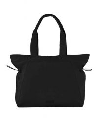 Torba shopper WINGS SOLENNE 14L pojemna BLACK. Czarne torby na laptopa Wings, bez wzorów, z materiału. Za 109.90 zł.
