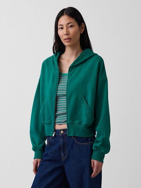 GAP Bluza w kolorze zielonym rozmiar: XL. Zielone bluzy GAP, xl, bez wzorów, bez kaptura. Za 169.95 zł.