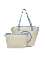 Valentino Torebka VBS7QO02CAN Écru. Torebki klasyczne Valentino, bez wzorów, z materiału, bez dodatków. Za 349.99 zł.