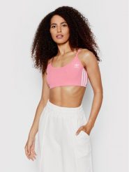 Adidas Biustonosz top adicolor Classics HM2102 Różowy. Czerwone biustonosze sportowe adidas, bez wzorów, z bawełny. Za 69.99 zł.