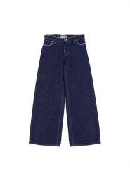 Please Jeansy P2O2CQZNRM Niebieski Wide Leg. Niebieskie jeansy Please, xs, bez wzorów, z bawełny. Za 239.99 zł.