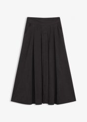 Spódnica midi z miękkiej mieszanki wiskozy. Szare spódnice bonprix, bez wzorów, z wiskozy, midi. Za 209.99 zł.