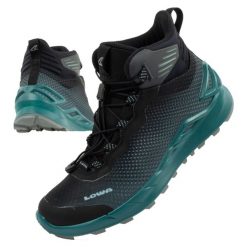 Buty trekkingowe damskie Lowa Merger Mid GORE-TEX. Czarne buty trekkingowe Lowa, z gore-texu, bez zapięcia. Za 399.00 zł.