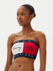 Tommy Hilfiger Biustonosz bezfiszbinowy UW0UW05608 Granatowy. Niebieskie biustonosze Tommy Hilfiger, bez wzorów, z bawełny. Za 119.99 zł.