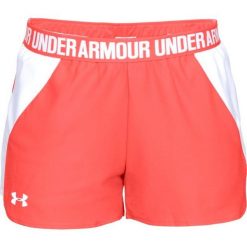 Spodenki sportowe damskie Under Armour New Play Short. Brązowe szorty sportowe Under Armour, bez wzorów, na fitness i siłownię. Za 149.00 zł.