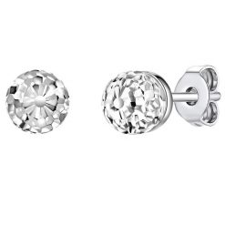 Lulu & Jane Mosiadz Zdobienie kryształkami Swarovski® Kolczyki 1 ct Damski. Białe kolczyki Lulu & Jane, srebrne. Za 359.99 zł.