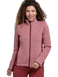 Schöffel Kurtka polarowa "Oberau" w kolorze czerwonym rozmiar: 44. Czerwone kurtki Schöffel, bez wzorów, z materiału, bez kaptura. Za 437.17 zł.