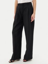 Tommy Hilfiger Spodnie materiałowe WW0WW45460 Czarny Relaxed Fit. Czarne spodnie materiałowe Tommy Hilfiger, bez wzorów, z materiału. Za 449.99 zł.