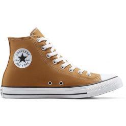 Buty sportowe Converse Chuck Taylor All Star. Brązowe buty treningowe Converse, bez wzorów, z materiału, bez zapięcia. Za 390.00 zł.