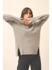 Just Cashmere Kaszmirowy sweter "Louise" w kolorze szarym rozmiar: S. Szare swetry Just Cashmere, s, bez wzorów, z kaszmiru, bez ramiączek. Za 543.99 zł.