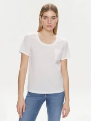 United Colors Of Benetton T-Shirt 3J5CD106R Biały Regular Fit. Białe t-shirty United Colors Of Benetton, xs, bez wzorów, z bawełny, bez kołnierzyka, bez ramiączek. Za 59.99 zł.