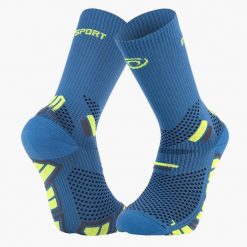 Wysokie skarpety BV Sport Ultra 2. Niebieskie skarpetki BV SPORT, bez wzorów, z materiału. Za 116.50 zł.