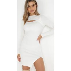 Biała Sukienka Dzianinowa Janniero. Białe sukienki Born2be, s, bez wzorów, z dzianiny, bez kołnierzyka, bez ramiączek, maxi. W wyprzedaży za 111.99 zł.
