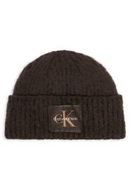 Calvin Klein Czapka LV04F8104G Brązowy ciemny. Brązowe czapki zimowe Calvin Klein, bez wzorów, z poliesteru. Za 209.99 zł.