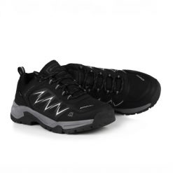 Buty niskie softshellowe Alpine Pro Nige wodoodporne. Czarne buty trekkingowe Alpine Pro, bez zapięcia. Za 299.00 zł.